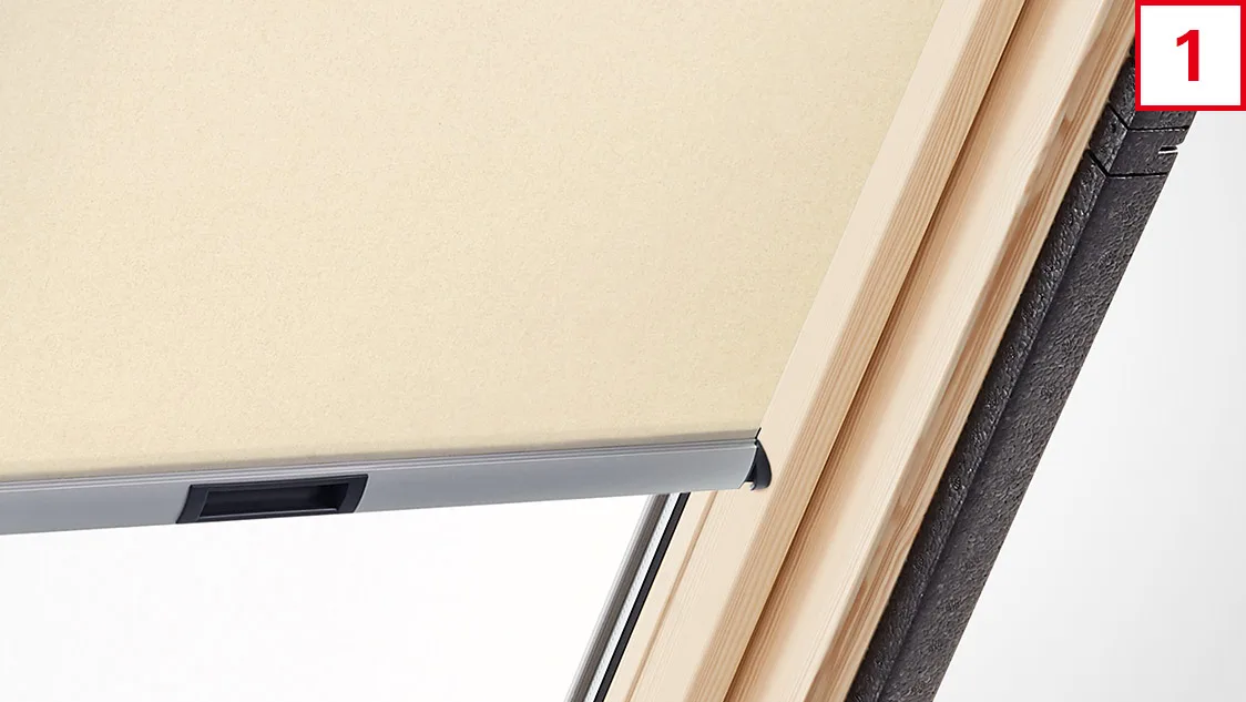 VELUX-Innenrollo RHL zum Einhängen für Fenstergröße U08/U10/UK08/UK10