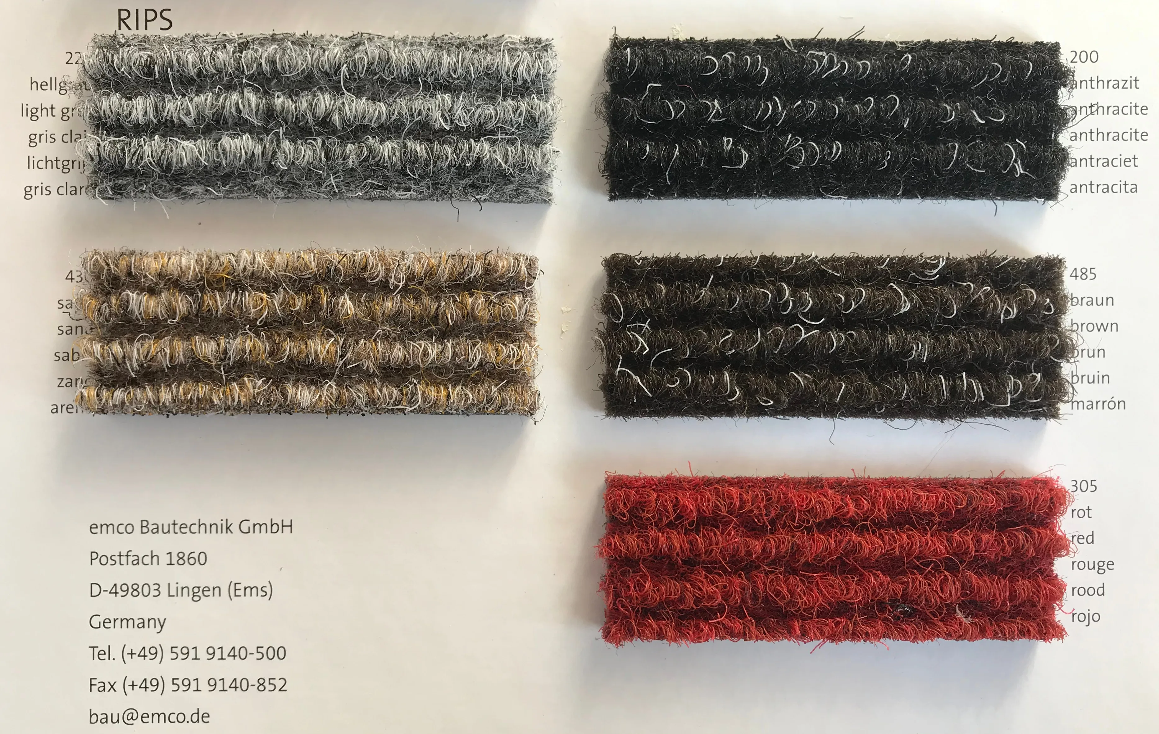 EMCO-Fußmatte 522 R mit Winkelrahmen 90 x 60 cm