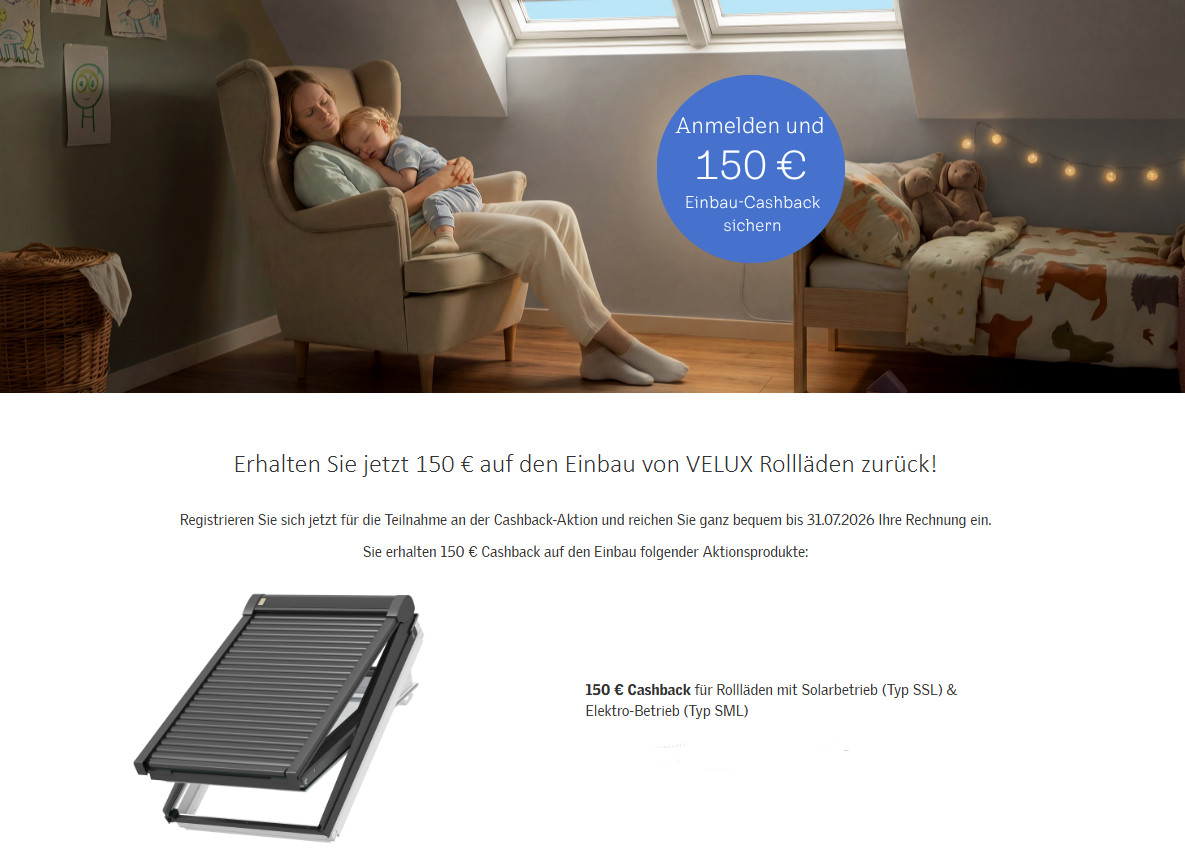 VELUX-Rollladen (Elektro) SML-K  für alle Größen